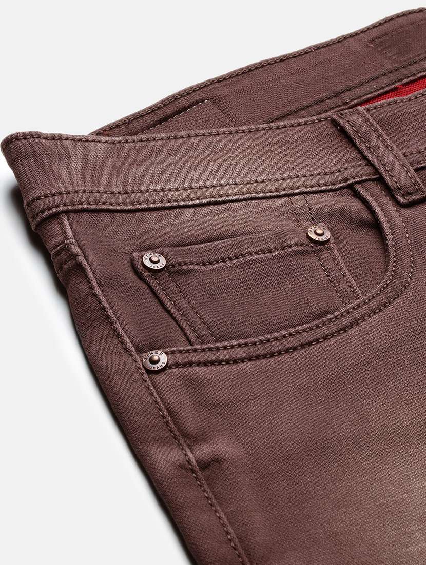 men low rise slim fit plain jeans - 21682337 - Standard Image - 6