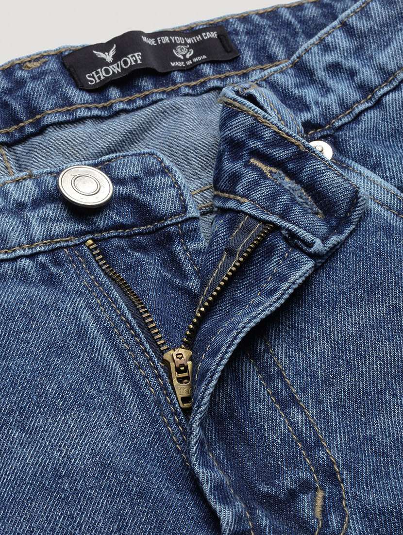 men low rise slim fit plain jeans - 21682345 -  Standard Image - 6