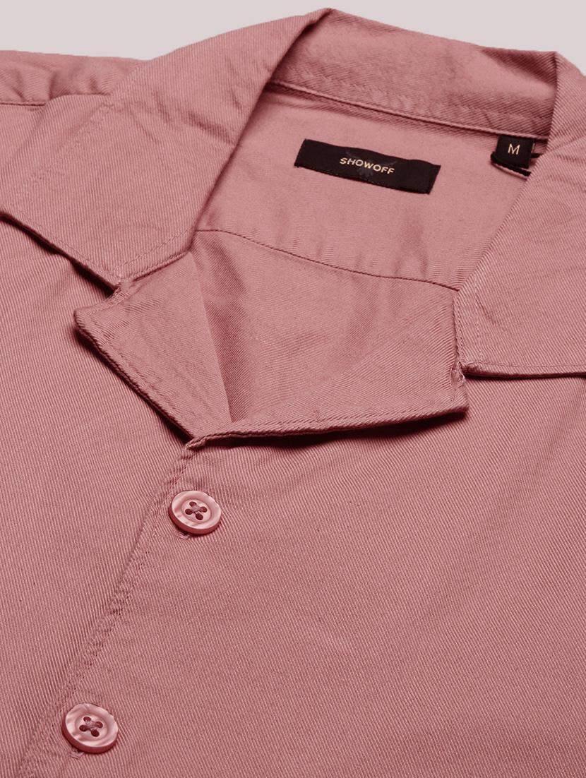men short sleeves solid casual shirt - 21682382 - Standard Image - 6