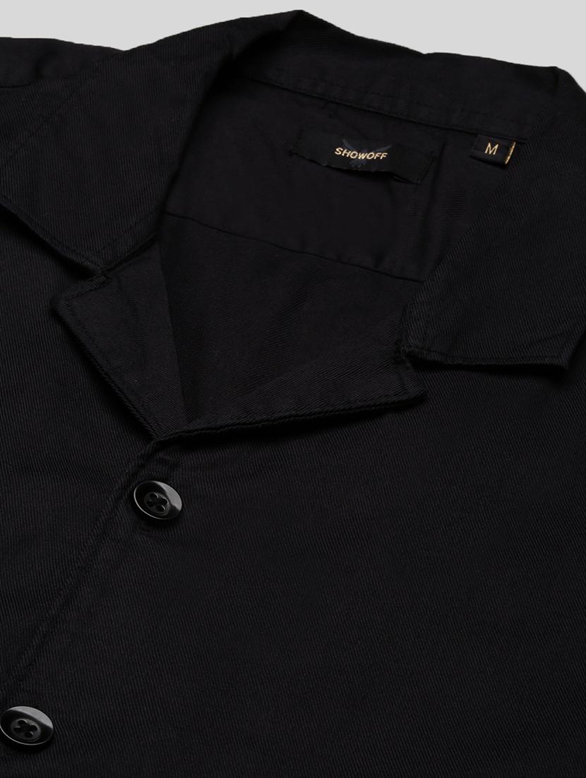 men short sleeves solid casual shirt - 21682384 - Standard Image - 6