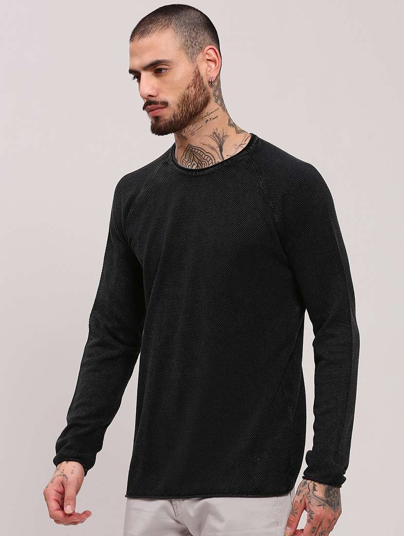 men long sleeves plain pullover - 21682406 -  Standard Image - 1