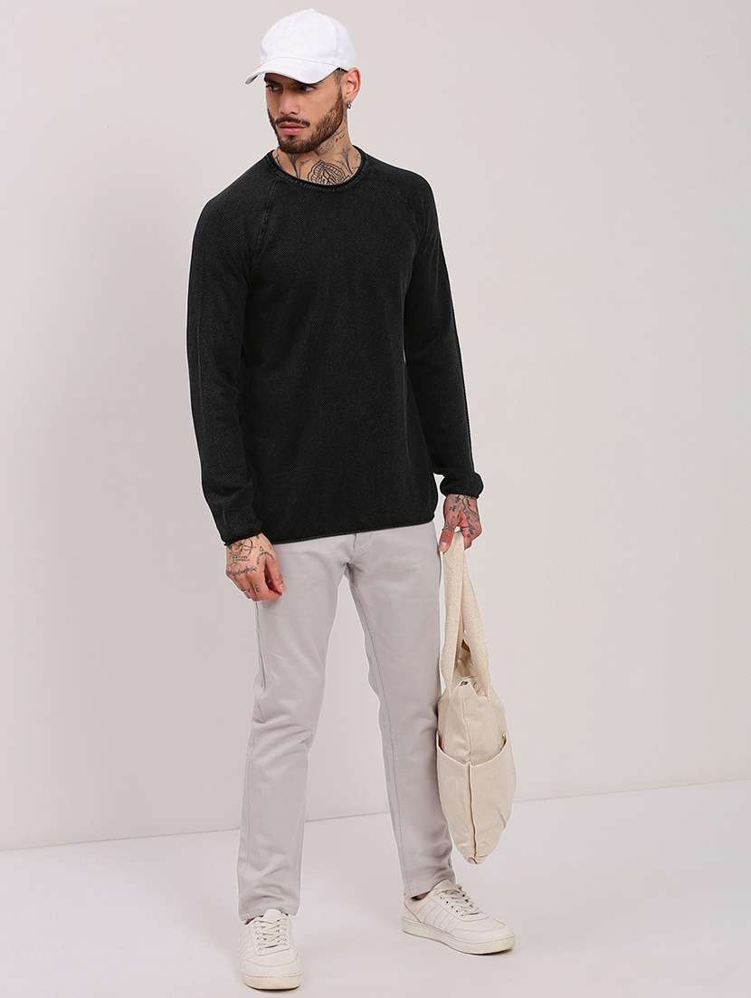 men long sleeves plain pullover - 21682406 -  Standard Image - 4