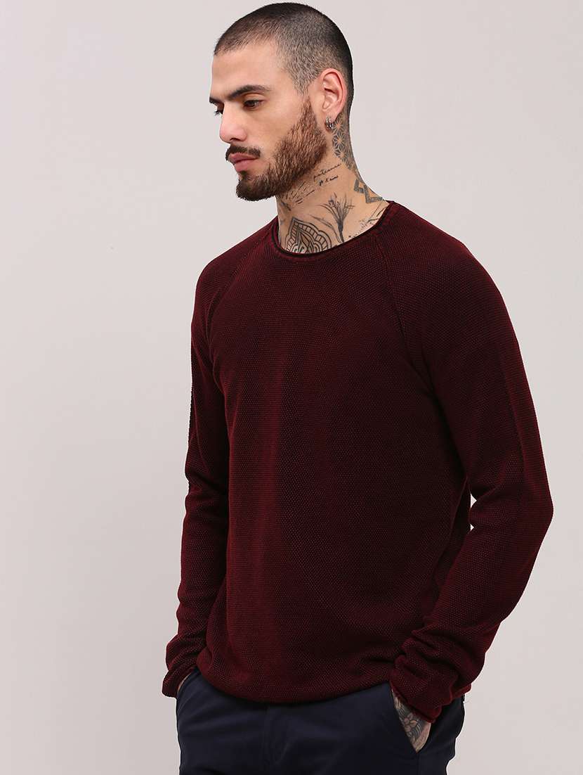 men long sleeves plain pullover - 21682411 -  Standard Image - 1