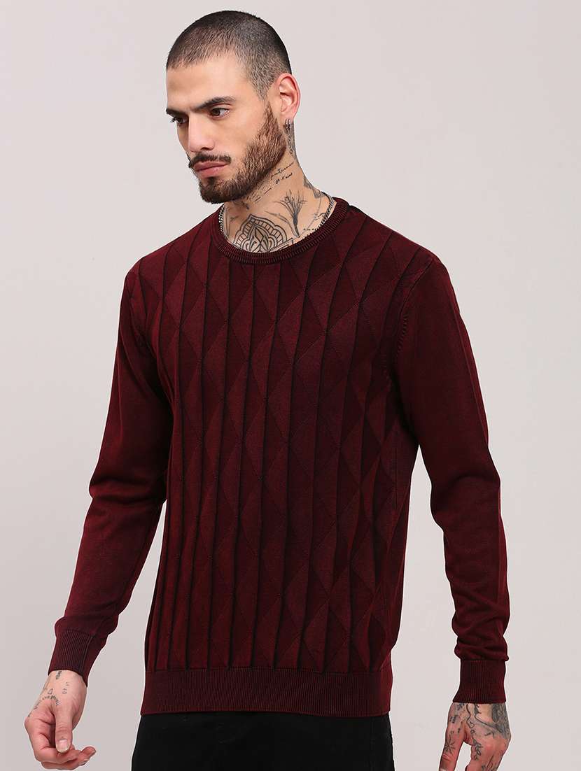 men long sleeves plain pullover - 21682412 -  Standard Image - 1