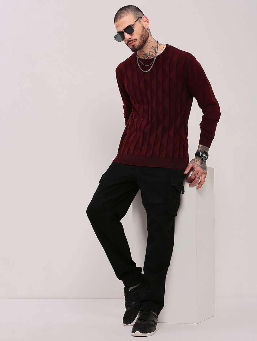 men long sleeves plain pullover - 21682412 -  Standard Image - 4