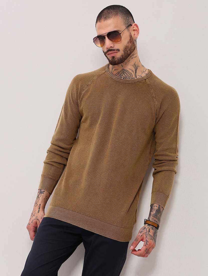 men long sleeves plain pullover - 21682414 -  Standard Image - 1