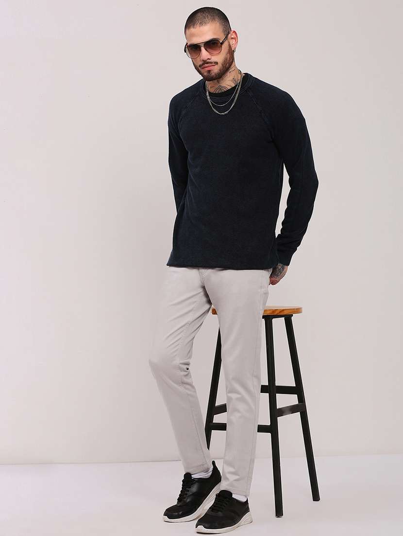 men long sleeves plain pullover - 21682415 -  Standard Image - 4