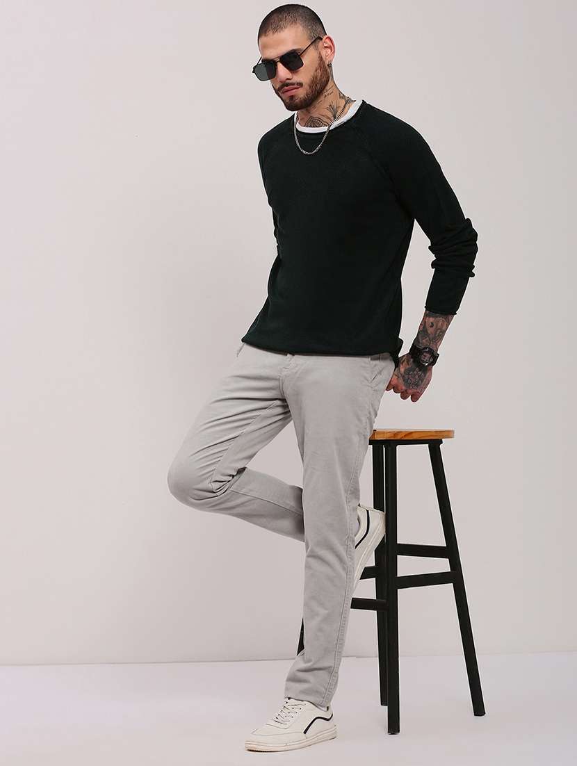 men long sleeves plain pullover - 21682416 -  Standard Image - 4