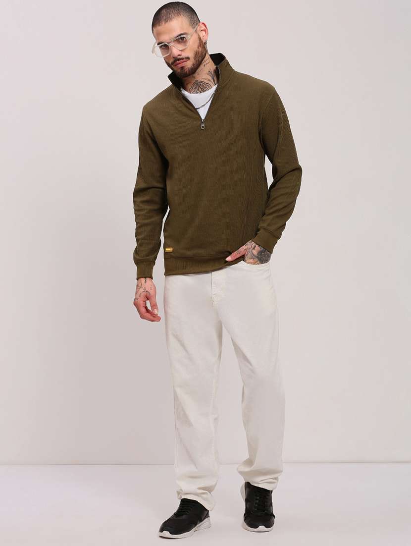 men long sleeves plain pullover - 21682421 -  Standard Image - 4