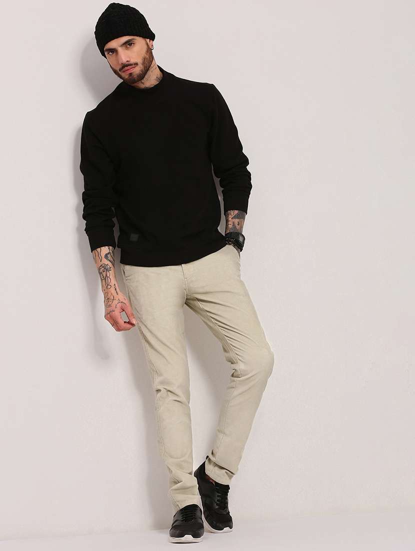 men long sleeves plain pullover - 21682424 -  Standard Image - 4