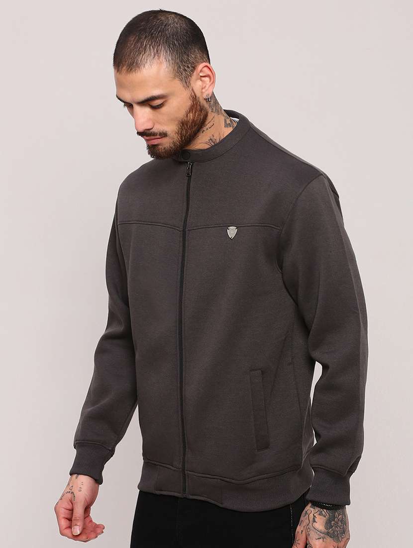 men long sleeves plain sweatshirt - 21682435 -  Standard Image - 1