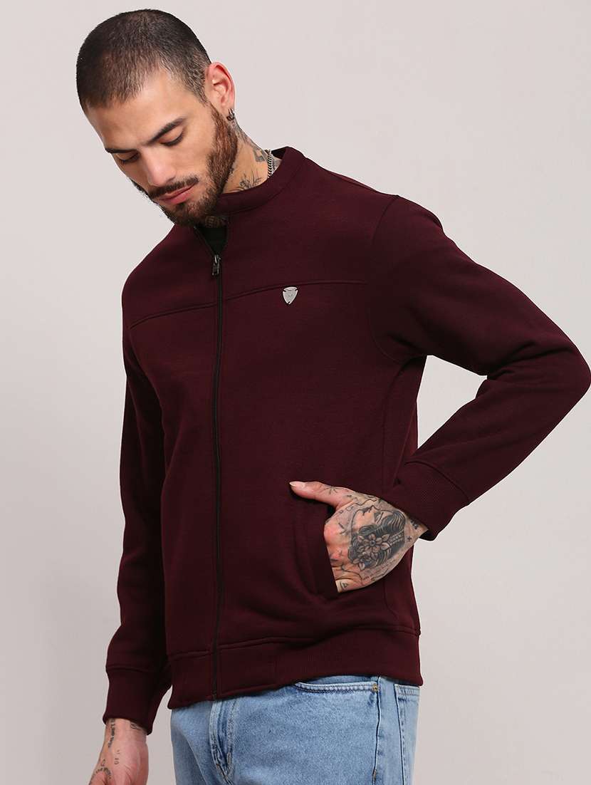 men long sleeves plain sweatshirt - 21682438 - Standard Image - 1