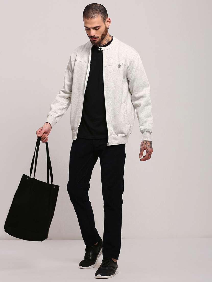 men long sleeves plain sweatshirt - 21682439 - Standard Image - 4