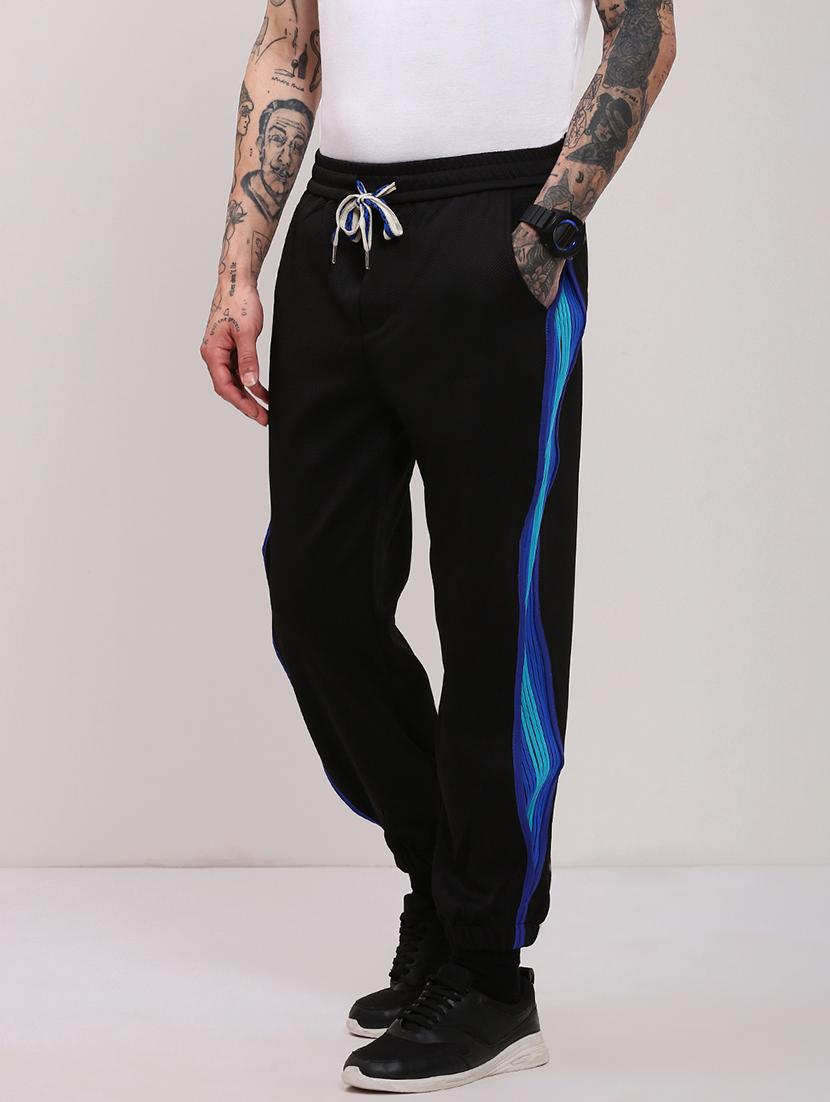 men mid rise side taped joggers - 21682441 -  Standard Image - 1