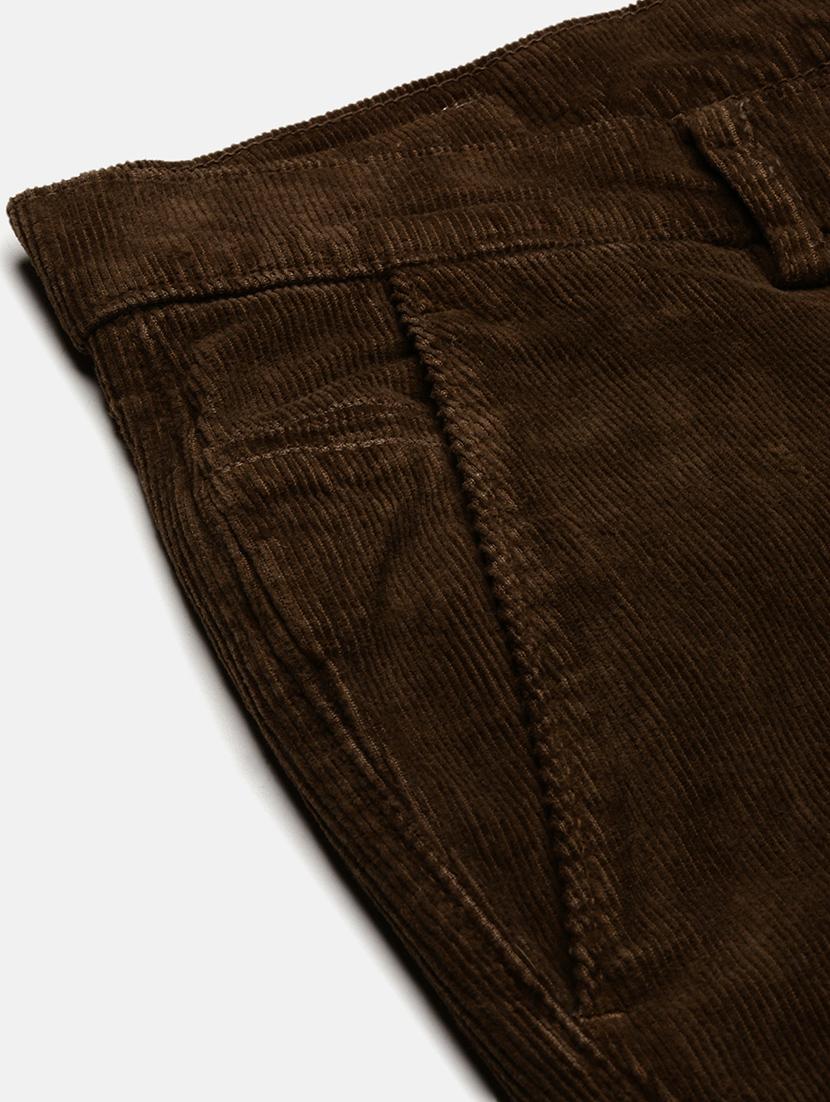 men low rise solid cordurory trouser - 21682447 - Standard Image - 6