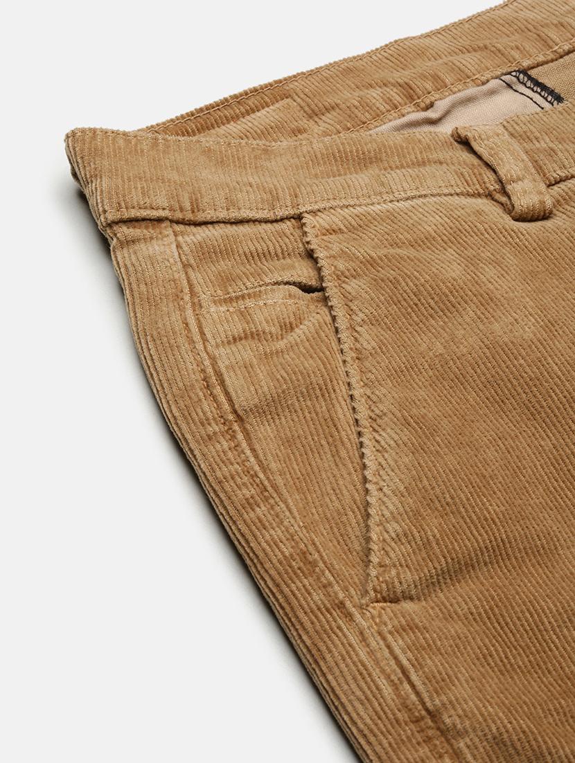 men low rise solid cordurory trouser - 21682448 - Standard Image - 6