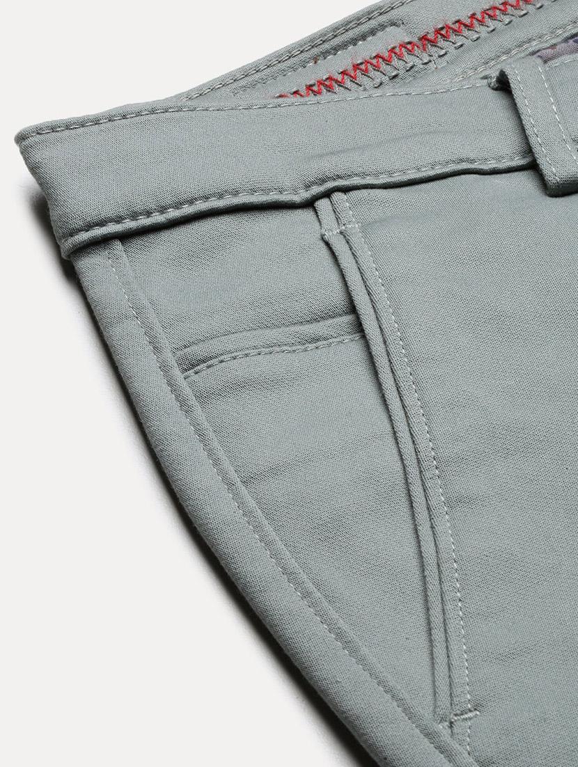 men low rise solid chinos - 21682456 - Standard Image - 6