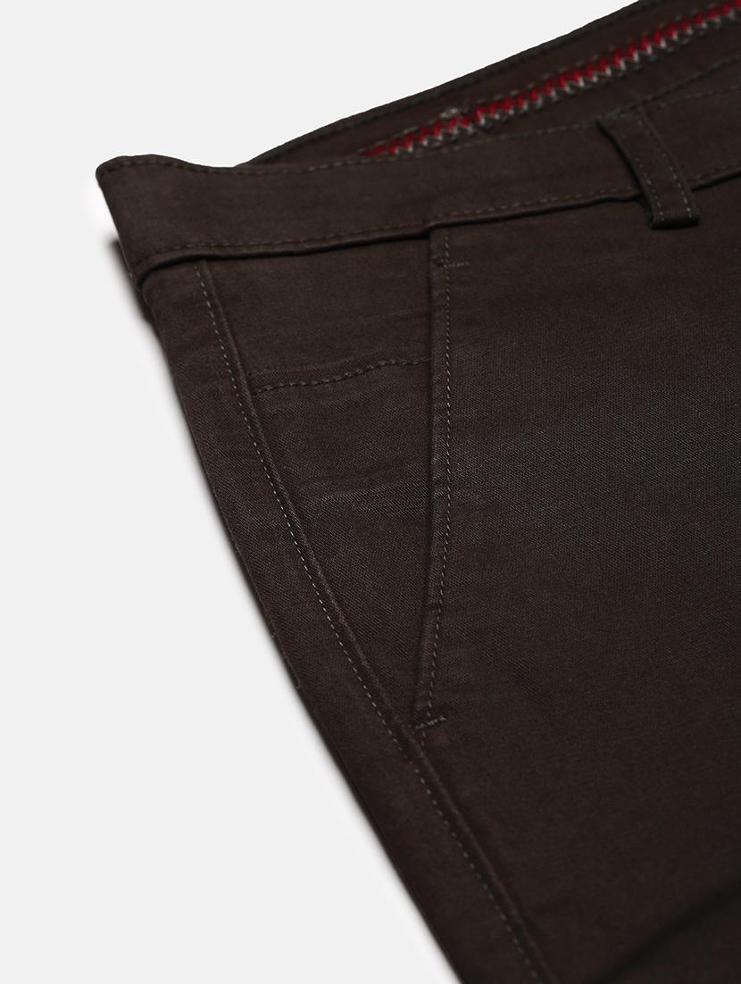men low rise solid chinos - 21682461 - Standard Image - 6