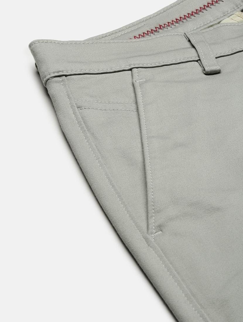 men low rise solid chinos - 21682462 - Standard Image - 6
