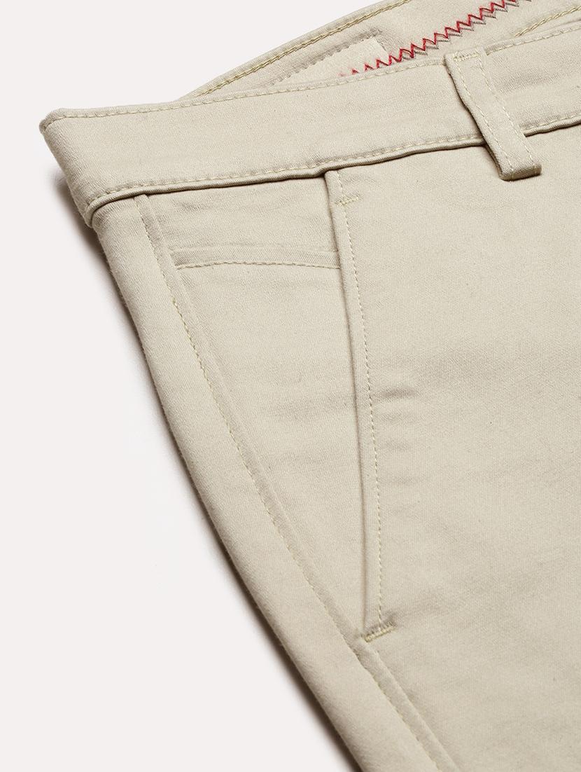men low rise solid chinos - 21682466 - Standard Image - 6