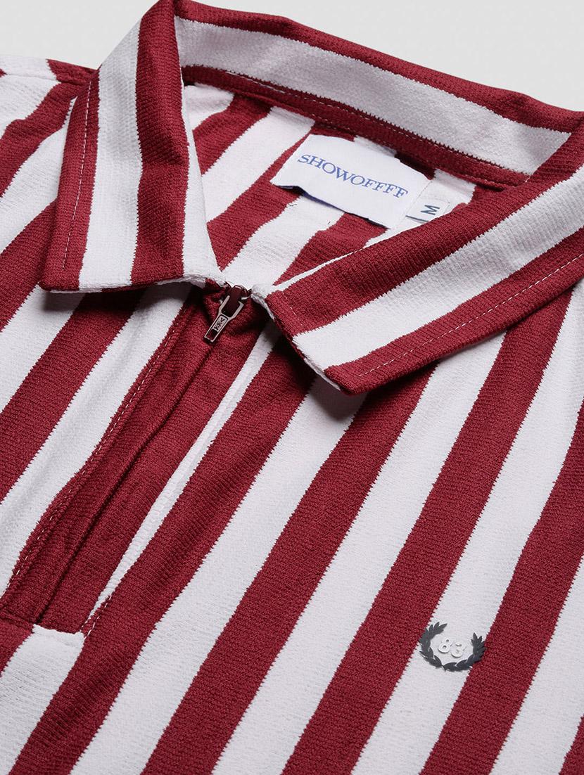 men short sleeves striped polo t-shirt - 21682472 - Standard Image - 6