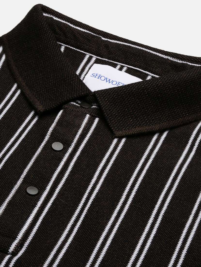 men short sleeves striped polo t-shirt - 21682487 -  Standard Image - 6