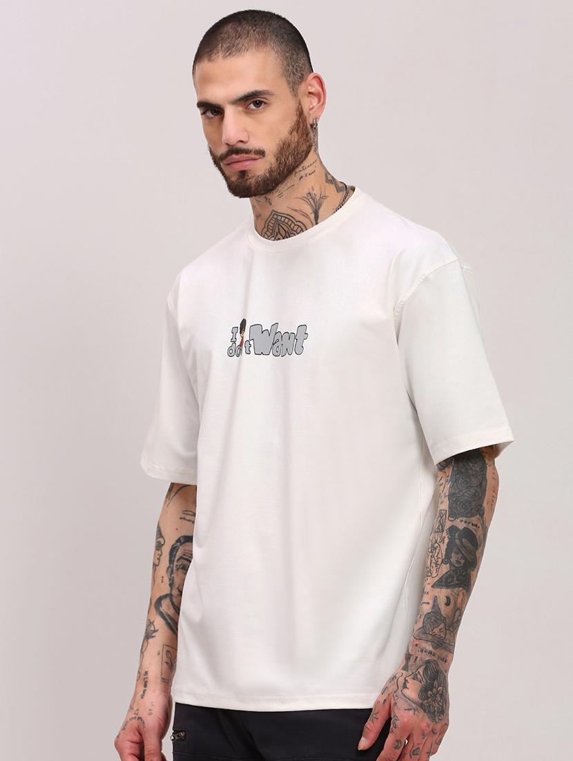 men round neck front & back print t-shirt - 21682489 - Standard Image - 1