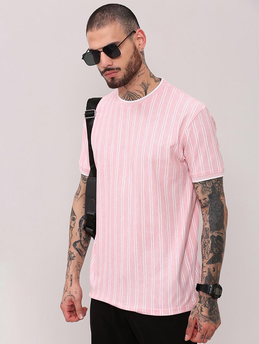 men short sleeves striped t-shirt - 21682494 - Standard Image - 1