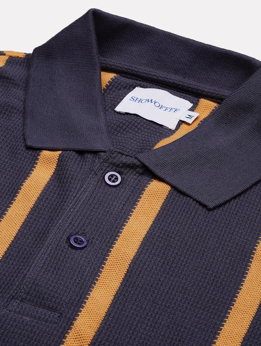 men short sleeves striped polo t-shirt - 21682498 - Standard Image - 6