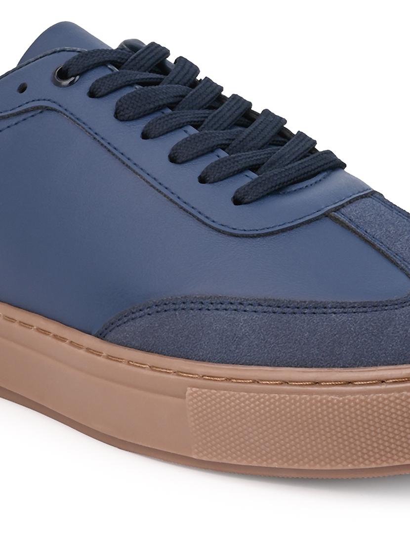 men blue lace up sneakers - 21682546 - Standard Image - 6