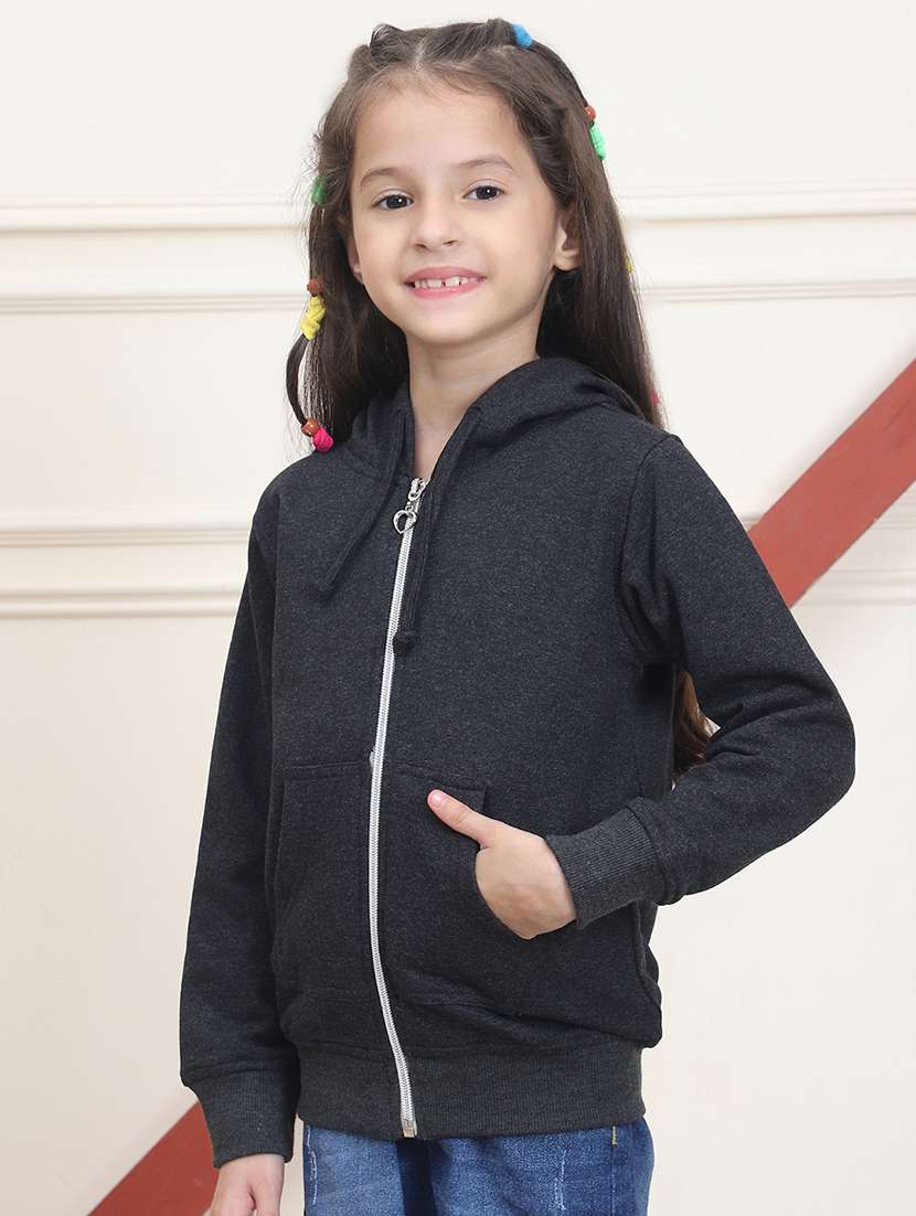 girls long sleeves plain sweatshirt - 21682866 -  Standard Image - 1