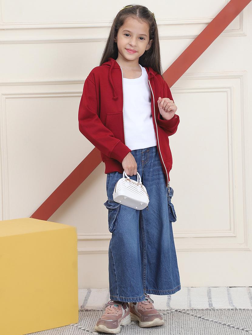 girls long sleeves plain sweatshirt - 21682868 - Standard Image - 4