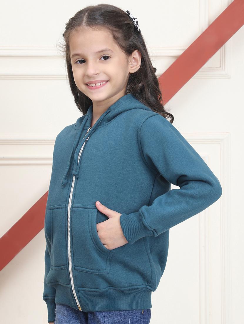 girls long sleeves plain sweatshirt - 21682869 - Standard Image - 1