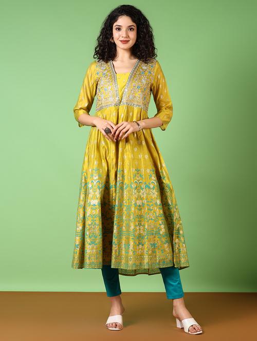 women self design anarkali kurta - 21682882 -  Standard Image - 0