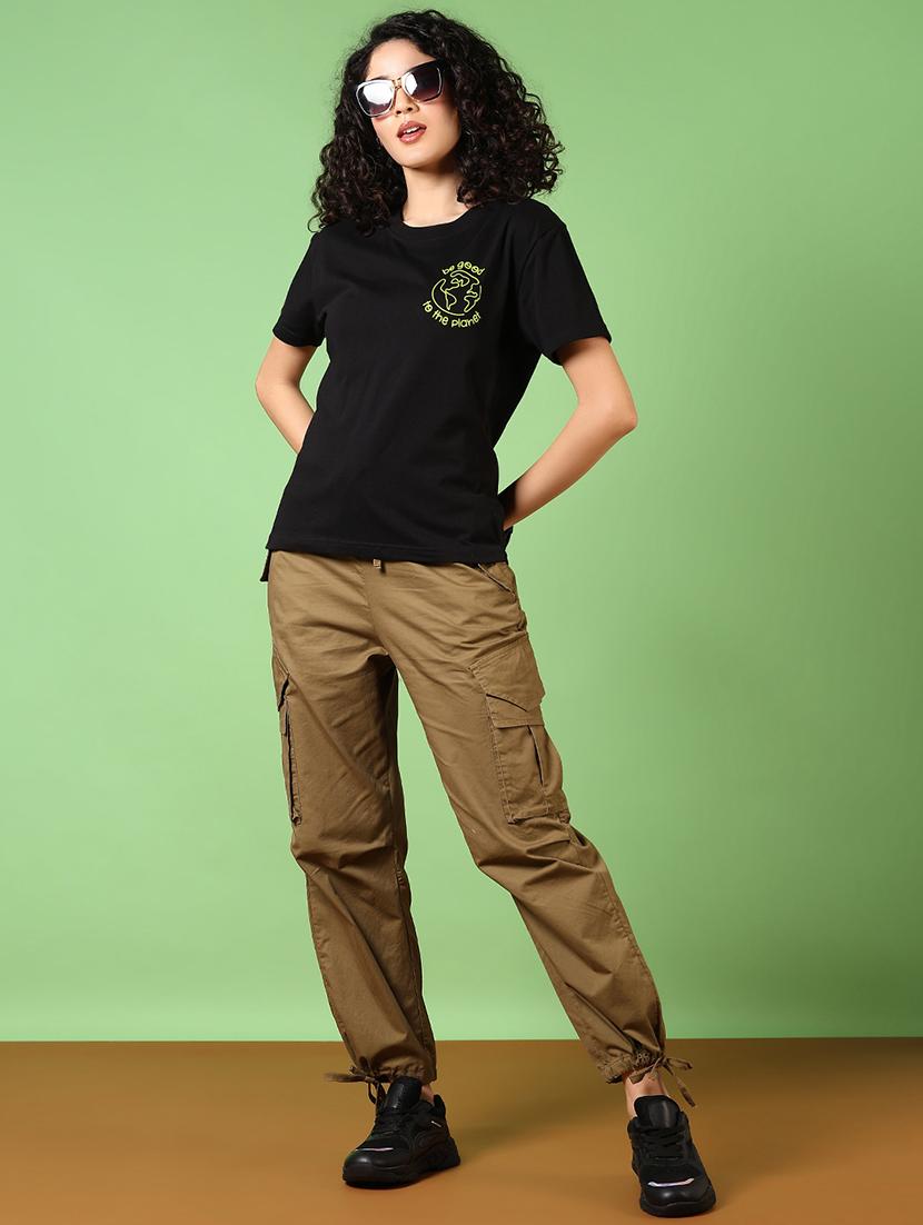 women printed round neck t-shirt - 21682912 - Standard Image - 4