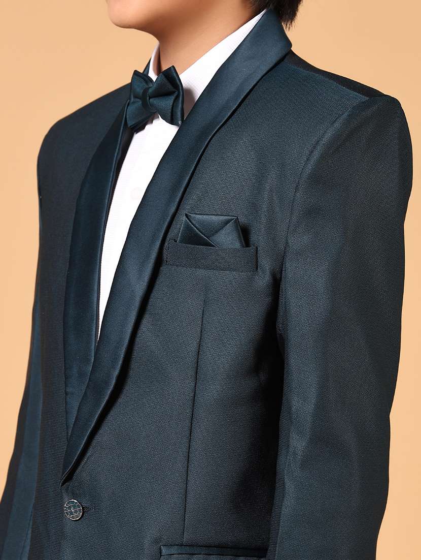 boys solid shirt and trouser with blazer - 21682934 -  Standard Image - 4