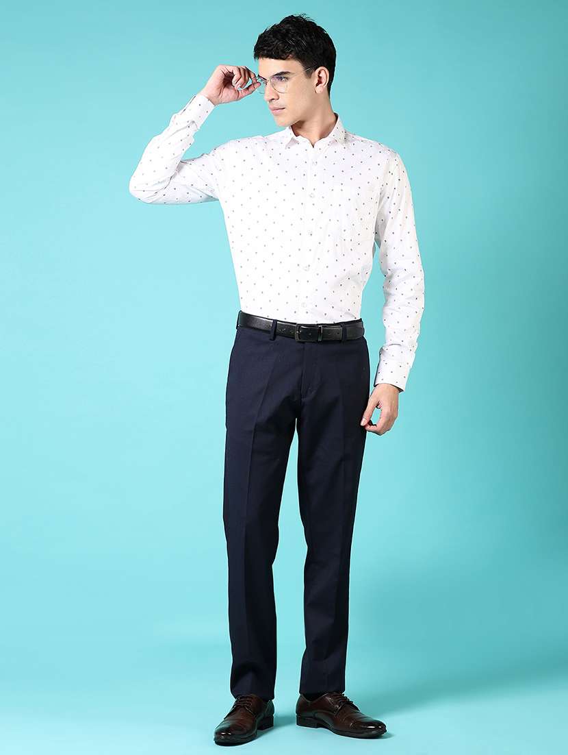 men printed long sleeve formal shirt - 21682989 - Standard Image - 4
