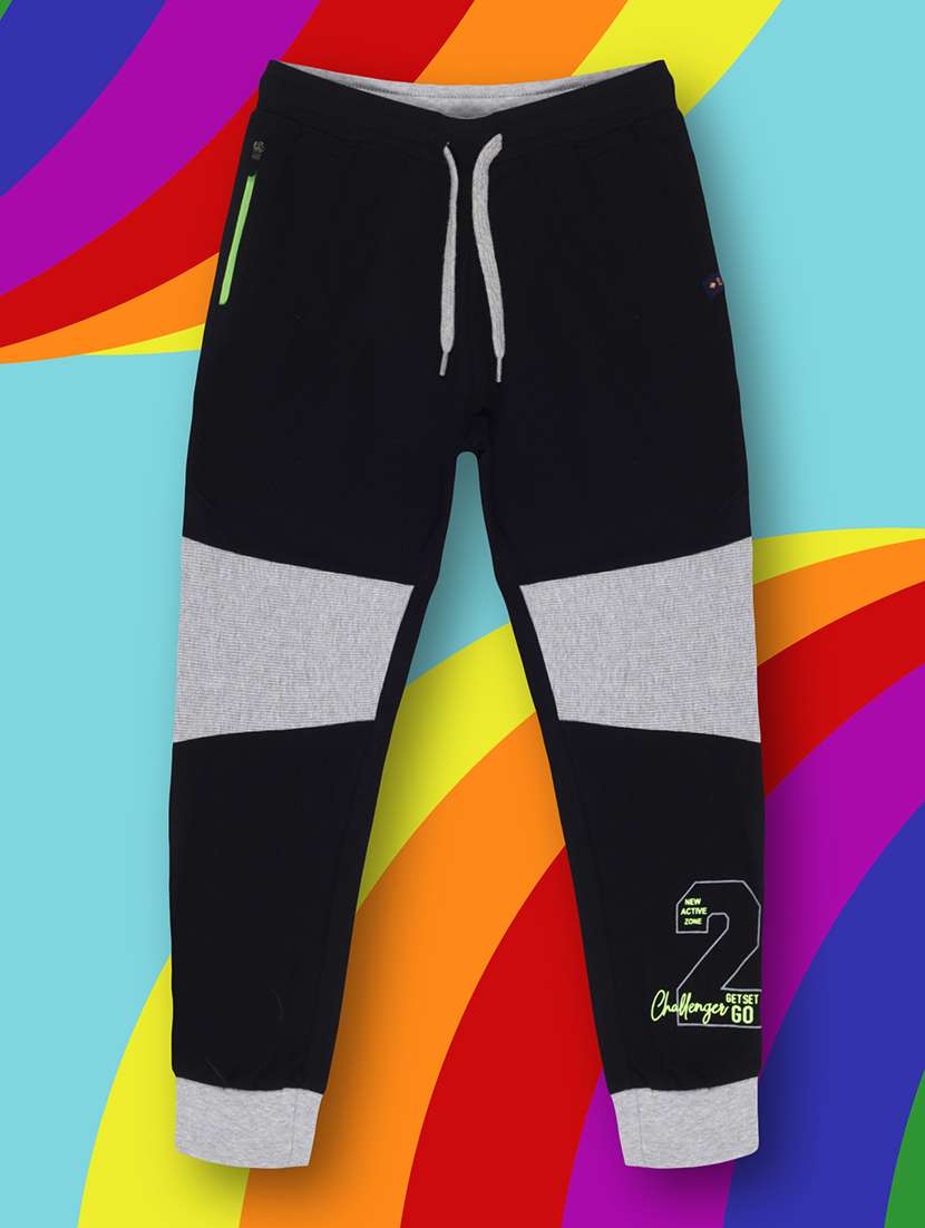 boys color block cotton jogger - 21683193 -  Standard Image - 1