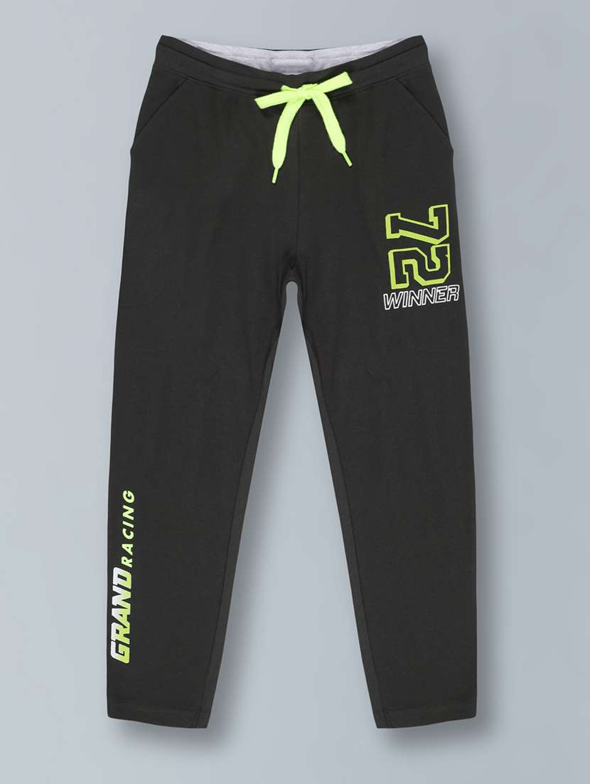 boys mid rise placement print track wear