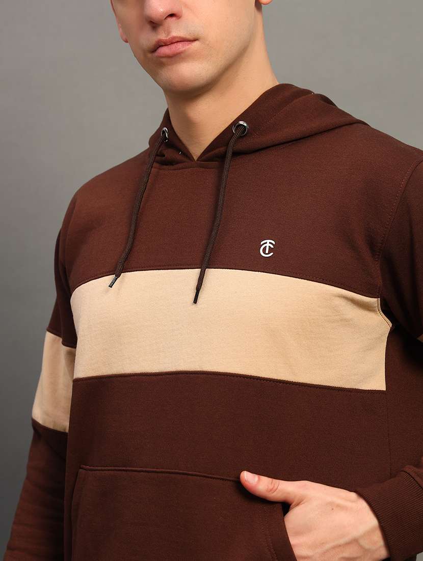 men color block long sleeve sweatshirt - 21683217 - Standard Image - 4