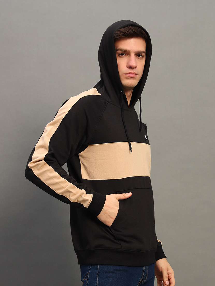 men long sleeves color block sweatshirt - 21683218 - Standard Image - 1