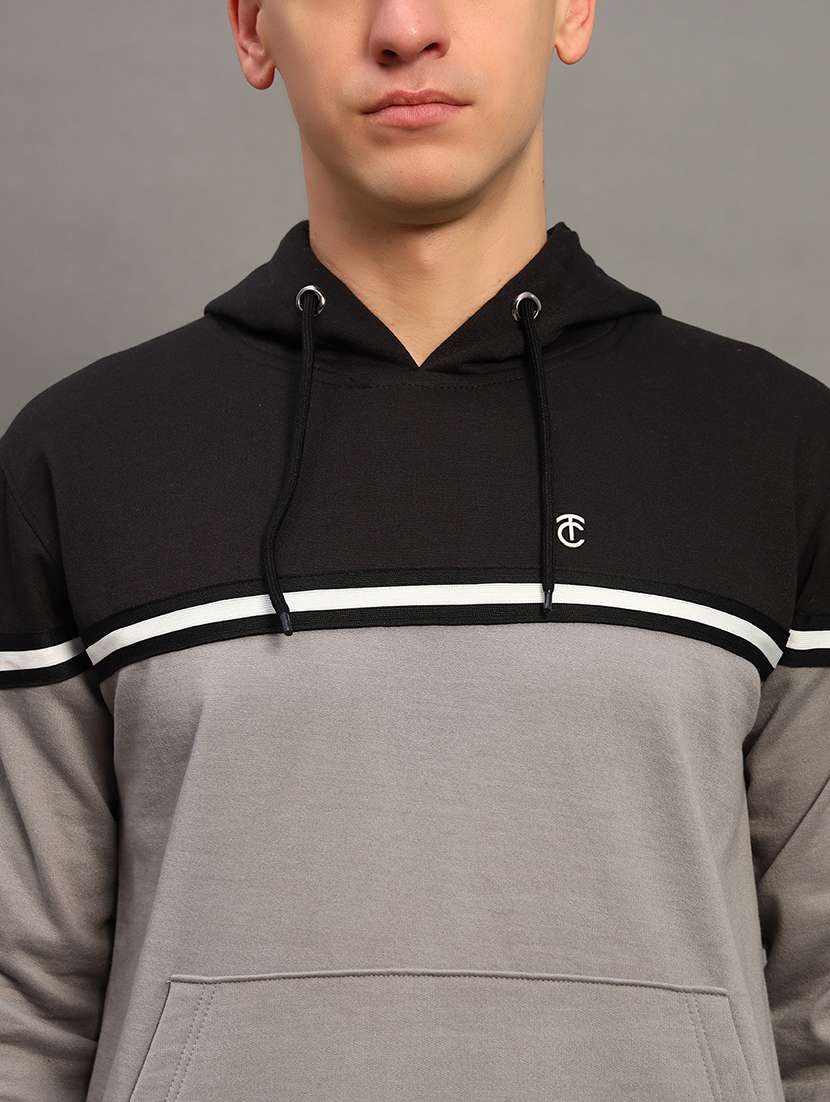 men color block long sleeve sweatshirt - 21683220 - Standard Image - 4