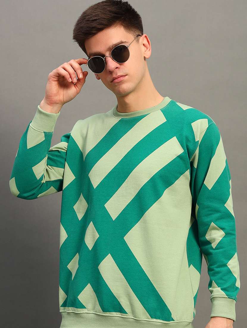men long sleeves printed sweatshirt - 21683227 - Standard Image - 1