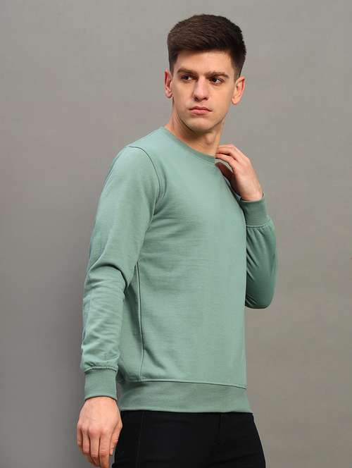 men long sleeves plain sweatshirt - 21683230 -  Standard Image - 0