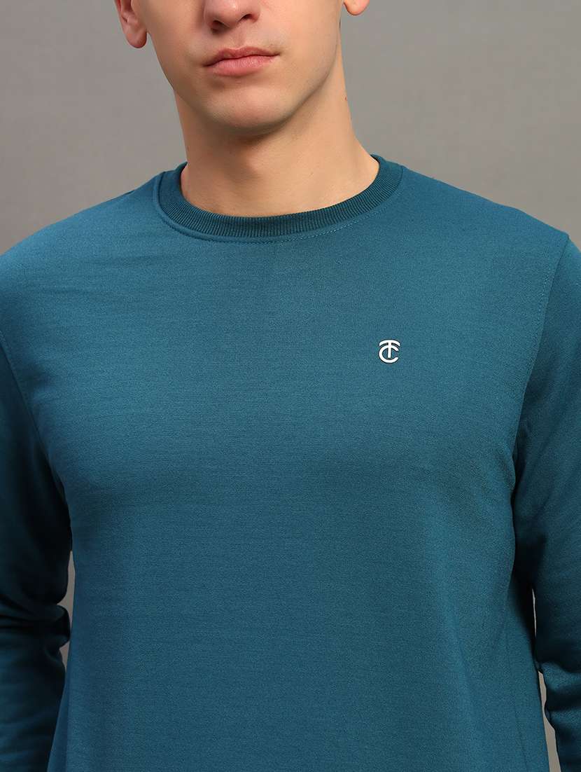 men solid long sleeve sweatshirt - 21683232 -  Standard Image - 4