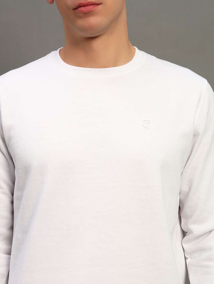 men solid long sleeve sweatshirt - 21683235 - Standard Image - 4
