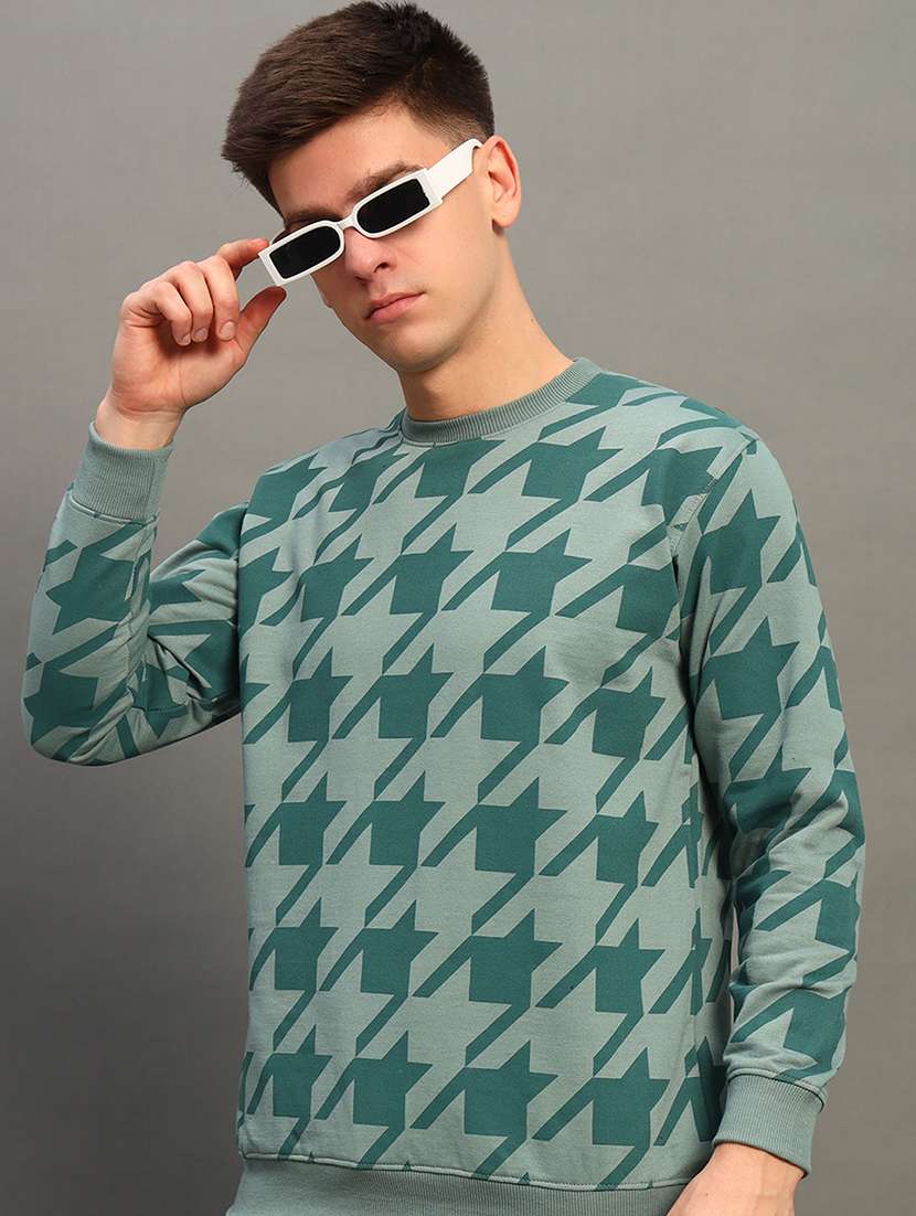 men all over print long sleeve sweatshirt - 21683241 -  Standard Image - 1