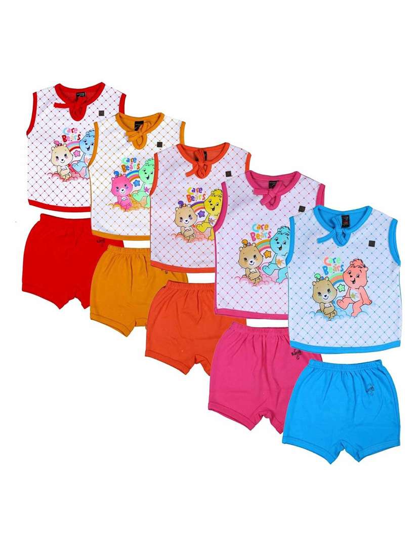 kids printed cotton shorts twin sets combo - 21683460 -  Standard Image - 1