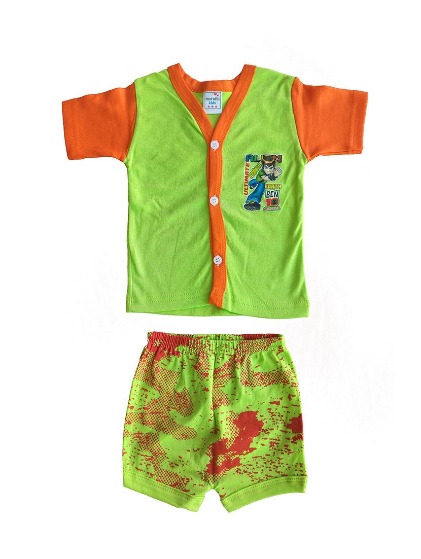 kids printed shorts twin set combo - 21683494 -  Standard Image - 1