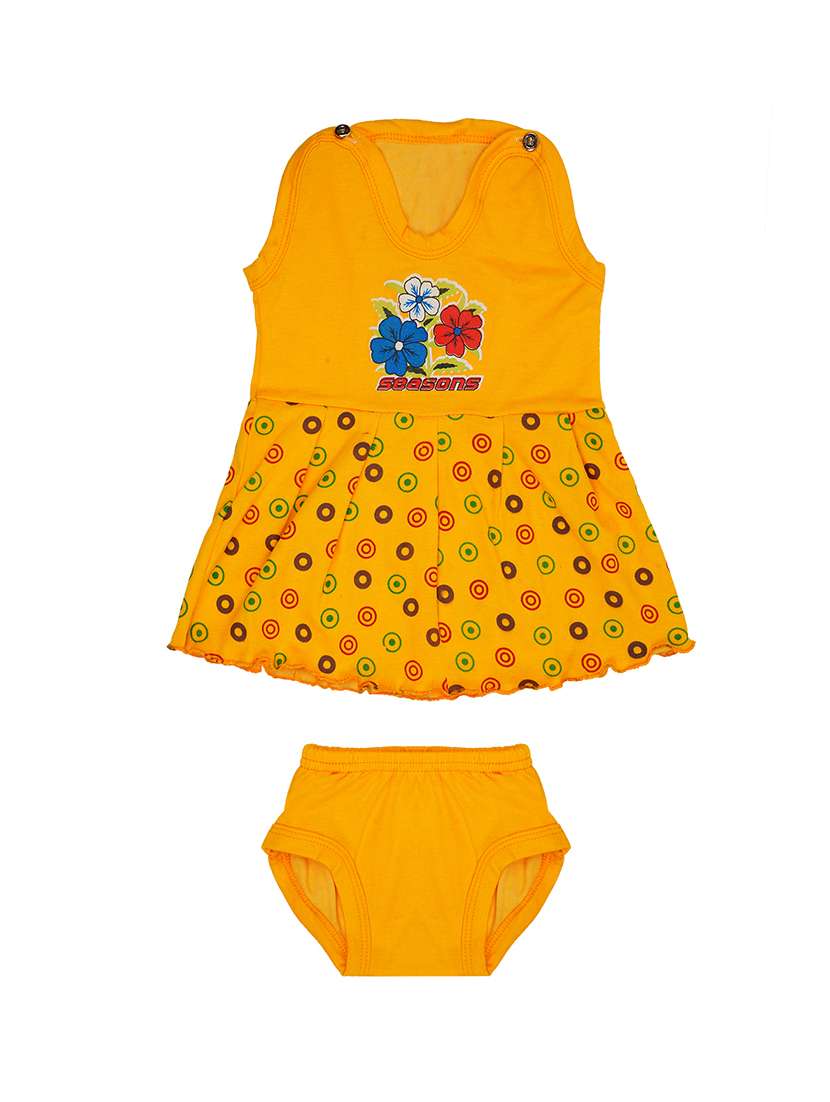 girls printed frock & bloomer combo - 21683501 -  Standard Image - 1